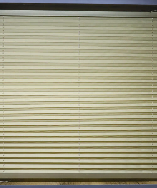 Bronz Plise Katlanır Cam Balkon Perdesi – Ofis Perdesi – Mutfak Perdesi – Salon Perdesi